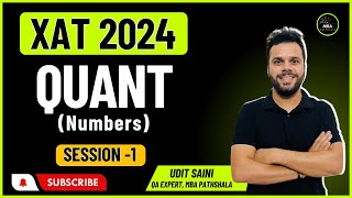 Day 01  XAT 2024  Crash Course  Quant Session 01  Udit Saini  Numbers [upl. by Figone]