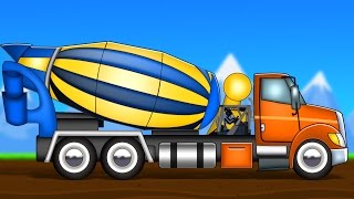 concrete mixer  formation and uses  videos for kids  construction vehicles [upl. by Krys631]