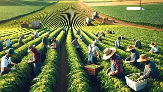 US Farmers Harvest Vegetables And Fruits On Millions Of Acres Of Farmland In 2024 [upl. by Negriv25]