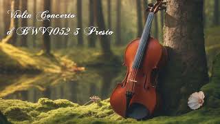 09 Violin Concerto d BWV 1052 3 Presto [upl. by Otila]