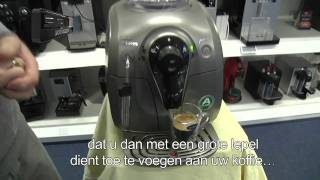 Philips Saeco Xsmall espressomachine in het chrome en zwart Compact en eenvoudig Video Demo [upl. by Atelokin801]