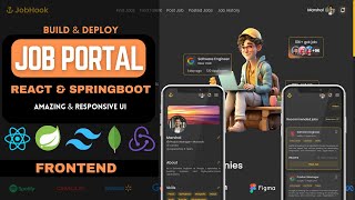 Full Stack Job Portal Application with React amp Springboot  Frontend  MongoDB  Redux  Episode 1 [upl. by Dorman170]