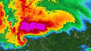 2012 Salyersville KY Supercell Radar Loop [upl. by Casimire]