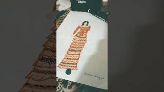 Heart feather top with beige skirt🌟🤎 art shortvideo artstyle fashion artmovement aesthetic [upl. by Itnava]