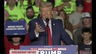 Trump FREAKS OUT about his crowd size TO HALF EMPTY ARENA [upl. by Ninetta]