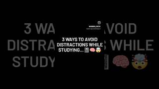 3 Ways to avoid distractions while studying🧠🤯📓 shorts medicalstudent [upl. by Hurwit]