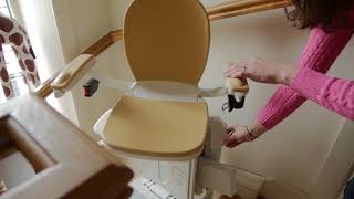 Stairlift How It Works  Elderly Home Adaption Northern Ireland [upl. by Elinnet]