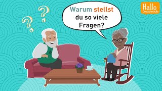 Deutsch lernen A2–B2  WARUM stellst du immer so viele Fragen  Kausalsätze [upl. by Leonor]