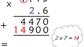 CAL 6 La multiplication de nombres décimaux [upl. by Oicnanev]