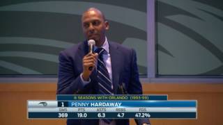 Penny Hardaway inducted into Orlando Magic Hall of Fame [upl. by Galvin]