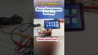 android car stereo backup camera setting ✅ caraudio reversecamera shorts [upl. by Annadal199]