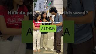 How do you pronounce ASTHMA🤔 shorts [upl. by Yllet]