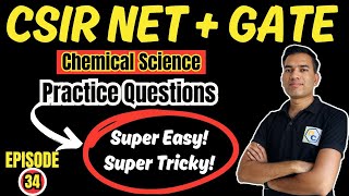 Episode 34  CSIR NET Chemical Science PYQS  Practice Questions for CSIR NET  Objective Chemistry [upl. by Mairym]