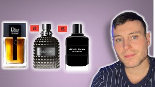 DIOR HOMME INTENSE vs VALENTINO UOMO INTENSE vs GIVENCHY GENTLEMAN EDP [upl. by Puklich]