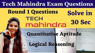 Tech Mahindra Questions  Tech Mahindra Round 1 questions techmahindraquestions aptitudequestion [upl. by Adair]