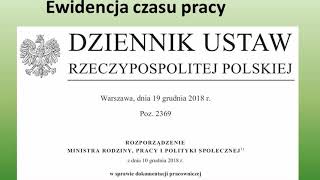 Ewidencja czasu pracy [upl. by Machutte832]