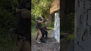 Two man Barricades Training … High Low corsiditiro training pistol military police tactical [upl. by Tserof]