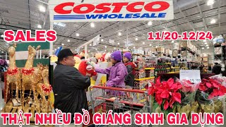 COSTCO WHOLESALE THÁNG 12 NHIỀU ĐỒ GIÁNG SINH ĐỒ GIA DỤNG GIẢM GIÁ ĐỢT GIẢM GIÁ 1120 TỚI 1224 [upl. by Nady]