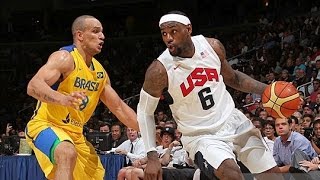 Brazil  USA 2012 Olympic Basketball Exhibition FULL GAME HD 720p English [upl. by Eidson]