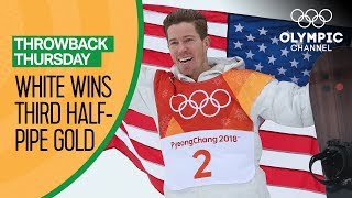 Shaun White’s Full Gold Medal Snowboard Halfpipe competition  PyeongChang 2018  Throwback Thursday [upl. by Asreht]