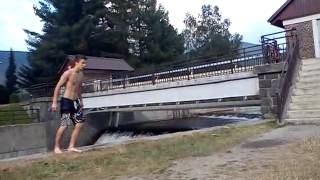 Gainer  backflip forward  into water 3 meters [upl. by Ymer]