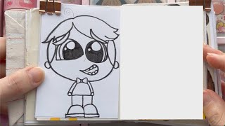 Drawing an Inside OutInspired Disney Character  Cute Cartoon Sketch Tutorial [upl. by Shakti218]