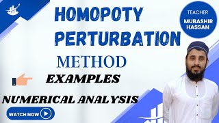 Homotopy perturbation method  homotopy perturbation method example  homotopy analysis method [upl. by Nylkcaj]