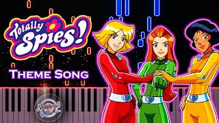 Totally Spies Theme Song Piano Tutorial  Piano Cover  Totally Spies Intro Here We Go Piano [upl. by Anait620]