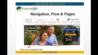 Financial Services Website Design  Building out Your Website  Financier SEO [upl. by Weldon]