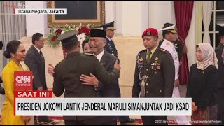 Momen Haru Luhut di Pelantikan Maruli Simanjuntak Jadi KSAD [upl. by Inoek]