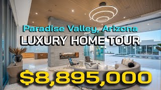 STUNNING 8895000 Home in Paradise Valley AZ  Cinematic Tour  Arizona Luxury Real Estate [upl. by Ecnerol622]