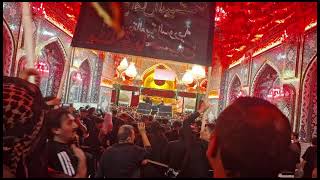 Mawkib Noor Al Zahra as  Entry into The Shrine of Imam Al Hussein as  Karbala Last Night 🌙 [upl. by Darill]