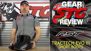 RST TracTech Evo III Short Boots  Sportbike Track Gear [upl. by Aretha648]