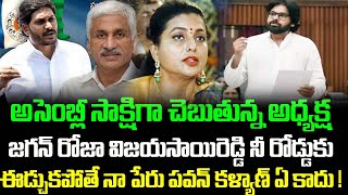 Pawan Kalyan Aggressive Comments On Jagan Roja And Vijay Sai Reddy In Assembly  Pawan Kalyan Speech [upl. by Otrebogir]