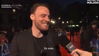 Kerem Bürsin interview at the Málaga Film Festival last night 🥰 [upl. by Fechter]