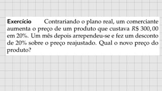 Problema de Porcentagem Aumento e Redução como resolver Porcentagem de maneira simples [upl. by Nnylireg]