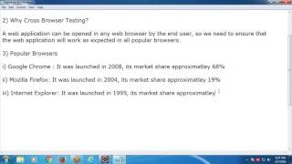 Cross Browser Testing with Selenium WebDriver [upl. by Anrev]