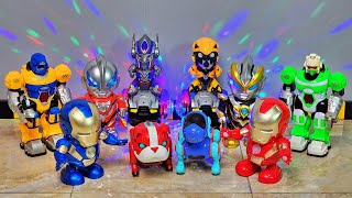 Adu Robot Robot Keren Ironman Ultraman Robot Joget Robot Anjing Robot Warior Optimus Bumblebee [upl. by Aek]