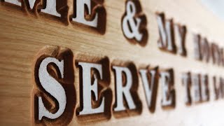 Making A Wood Sign  Interior Decor  Cherry Wood [upl. by Edurtreg]