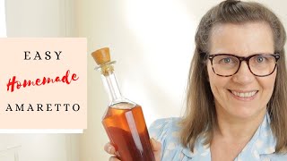 HOW TO MAKE HOMEMADE AMARETTO  Easy Amaretto liqueur recipe for a perfect homemade gift [upl. by Acinemod669]