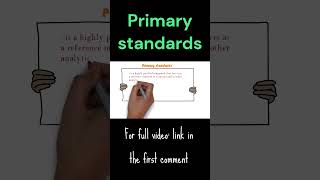 Volumetric TitrarionPrimary standard for full video see the link in the first comment [upl. by Merc]