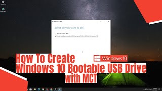 How To Create Windows 10 Bootable USB Drive with Media Creation Tool [upl. by Ahcsropal]