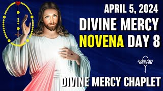 Divine Mercy Novena Day 8 ✝️ with Chaplet of Divine Mercy ✝️ April 5 2024 [upl. by Dehnel]