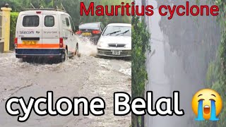 Mauritius Cyclone😭🌀Belal। curepipe dangerous Cyclone । Cyclone 2024 [upl. by Sergias882]