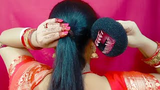 मिनट में बनने वाली स्पेशल Wedding Juda Hairstyle बिल्कुल अनोखा और नया तरीका 🧿 [upl. by Namhar]