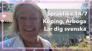 14724 Språkfika med promenad i Köping och Arboga Lär dig svenska svenskamedmarie [upl. by Eedissac]