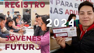 Como REGISTRARSE al programa Jovenes Construyendo el Futuro 2024 [upl. by Indys]