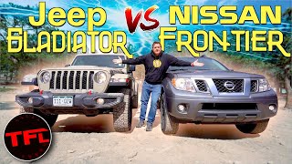 OffRoad Showdown 2020 Nissan Frontier Pro4X vs Gladiator Rubicon  Is Nissans New V6 Enough [upl. by Ruzich448]