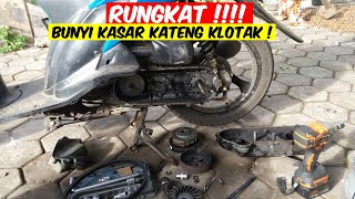 CARA ATASI BUNYI KASAR PADA MOTOR MATIC HONDA SUZUKI NEXT [upl. by Anallij]