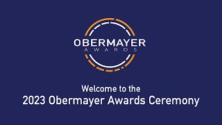 Award Ceremony of the Obermayer Awards 2023 english version [upl. by Thomasa]